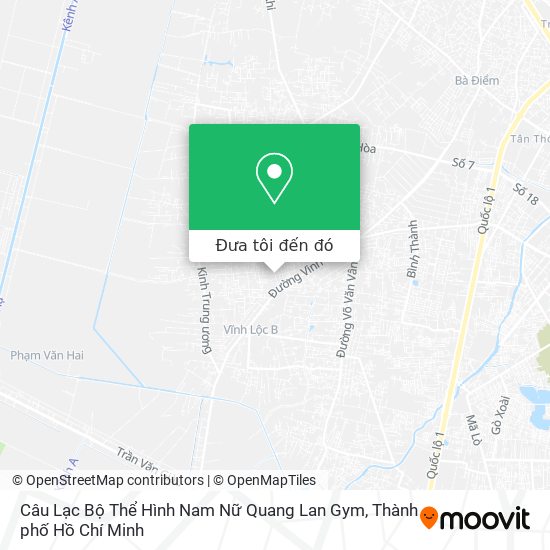 Bản đồ Câu Lạc Bộ Thể Hình Nam Nữ Quang Lan Gym