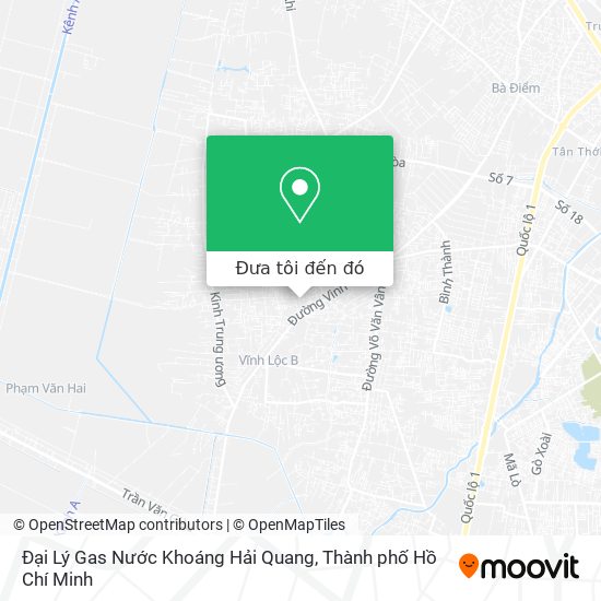 Bản đồ Đại Lý Gas Nước Khoáng Hải Quang