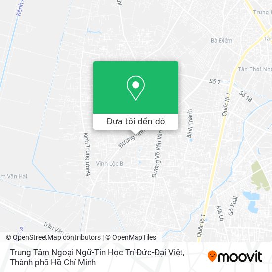 Bản đồ Trung Tâm Ngoại Ngữ-Tin Học Trí Đức-Đại Việt