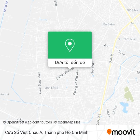 Bản đồ Cửa Sổ Việt Châu Á