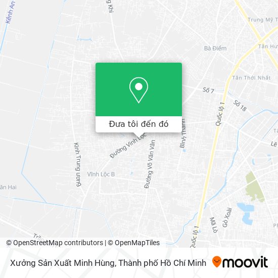 Bản đồ Xưởng Sản Xuất Minh Hùng