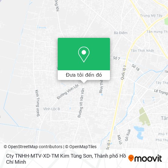 Bản đồ Cty TNHH-MTV-XD-TM Kim Tùng Sơn