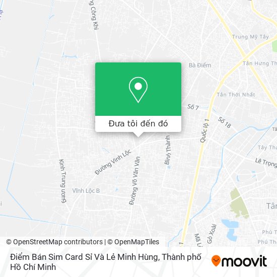 Bản đồ Điểm Bán Sim Card Sỉ Và Lẻ Minh Hùng