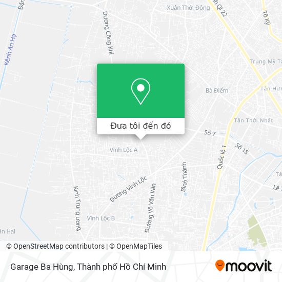 Bản đồ Garage Ba Hùng