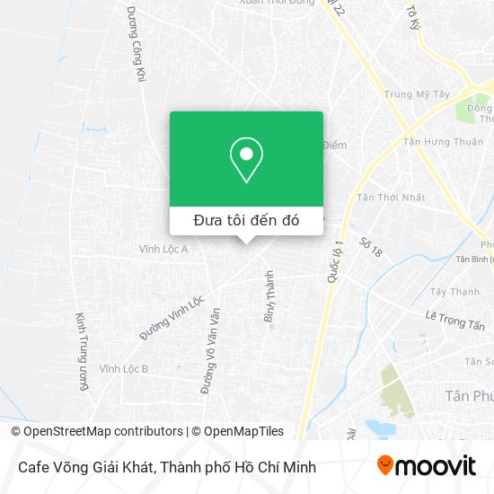 Bản đồ Cafe Võng Giải Khát