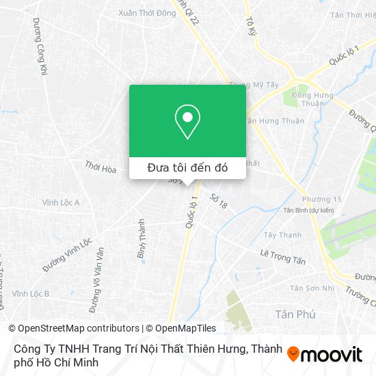 Bản đồ Công Ty TNHH Trang Trí Nội Thất Thiên Hưng