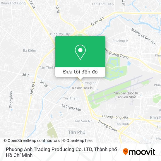 Bản đồ Phuong Anh Trading Producing Co. LTD