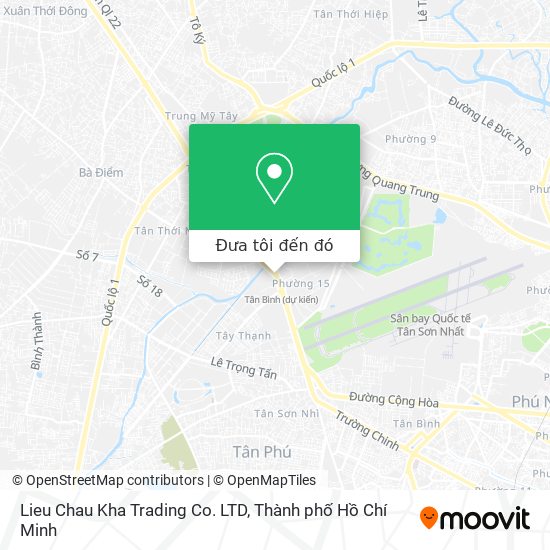 Bản đồ Lieu Chau Kha Trading Co. LTD