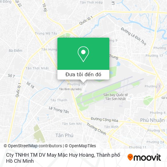 Bản đồ Cty TNHH TM DV May Mặc Huy Hoàng