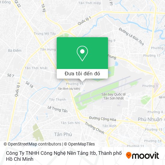 Bản đồ Công Ty TNHH Công Nghệ Nền Tảng Itb