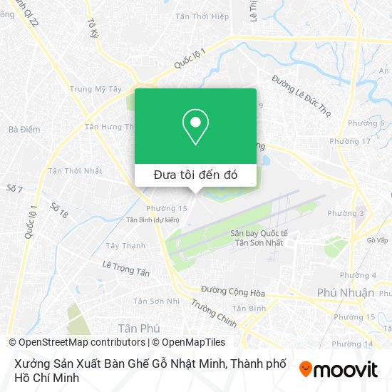 Bản đồ Xưởng Sản Xuất Bàn Ghế Gỗ Nhật Minh