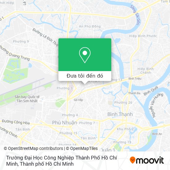 Bản đồ Trường Đại Học Công Nghiệp Thành Phố Hồ Chí Minh