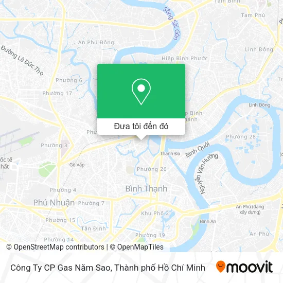 Bản đồ Công Ty CP Gas Năm Sao