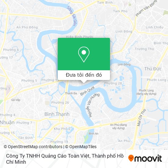 Bản đồ Công Ty TNHH Quảng Cáo Toàn Việt