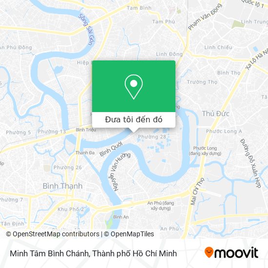 Bản đồ Minh Tâm Bình Chánh