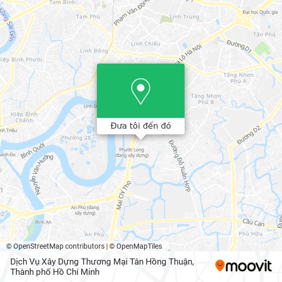 Bản đồ Dịch Vụ Xây Dựng Thương Mại Tân Hồng Thuận