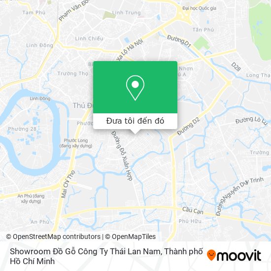 Bản đồ Showroom Đồ Gỗ Công Ty Thái Lan Nam