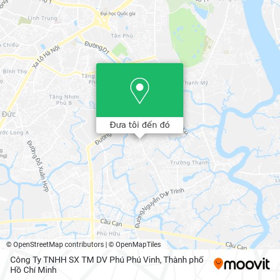 Bản đồ Công Ty TNHH SX TM DV Phú Phú Vinh