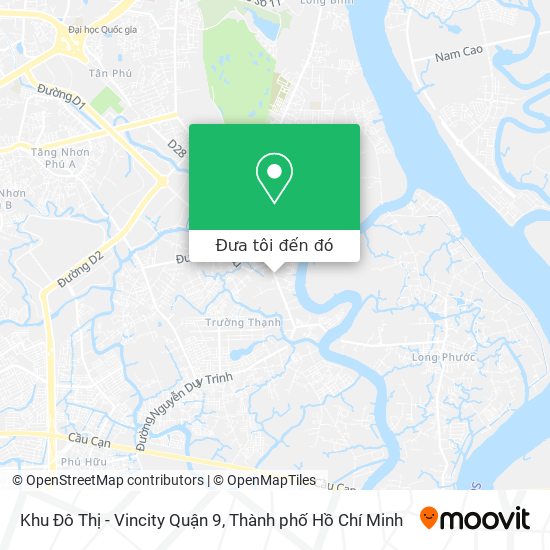 Bản đồ Khu Đô Thị - Vincity Quận 9