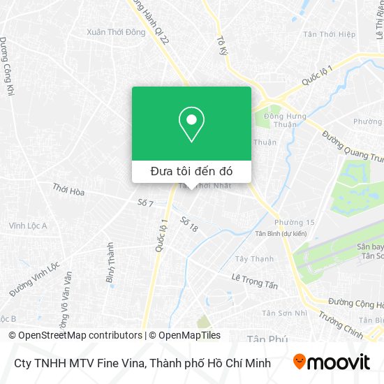 Bản đồ Cty TNHH MTV Fine Vina