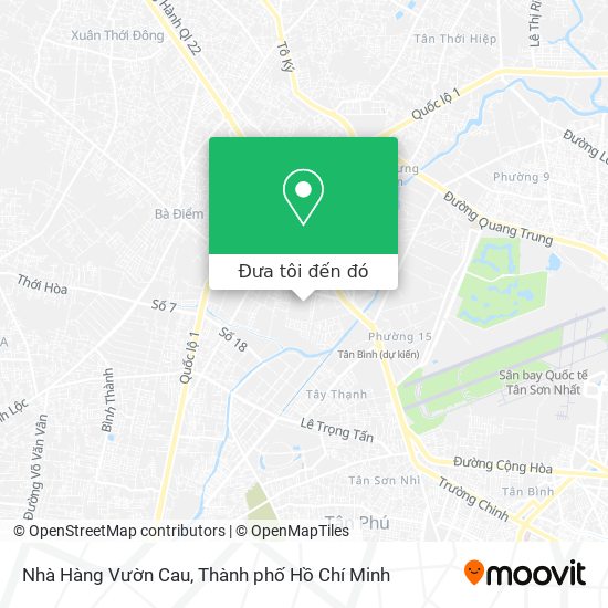Bản đồ Nhà Hàng Vườn Cau