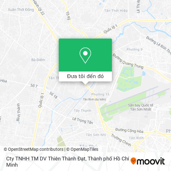 Bản đồ Cty TNHH TM DV Thiên Thành Đạt