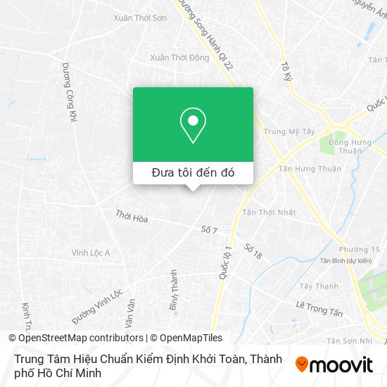Bản đồ Trung Tâm Hiệu Chuẩn Kiểm Định Khởi Toàn