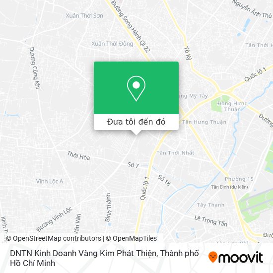 Bản đồ DNTN Kinh Doanh Vàng Kim Phát Thiện