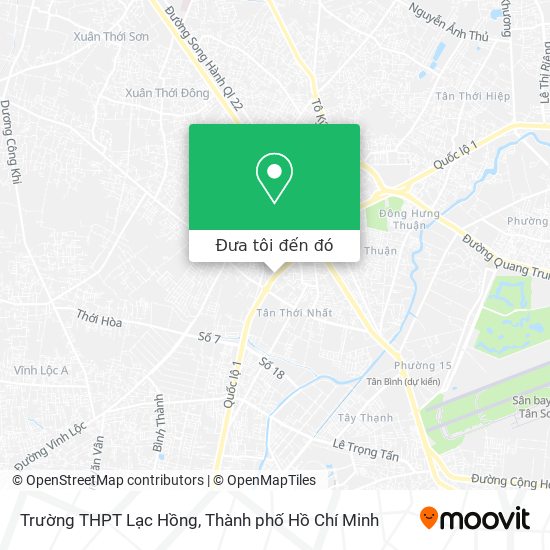Bản đồ Trường THPT Lạc Hồng
