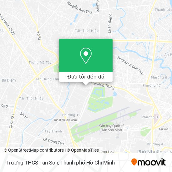 Bản đồ Trường THCS Tân Sơn