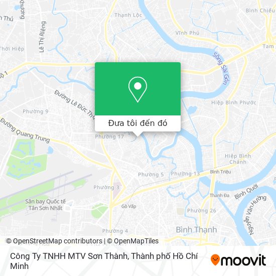 Bản đồ Công Ty TNHH MTV Sơn Thành