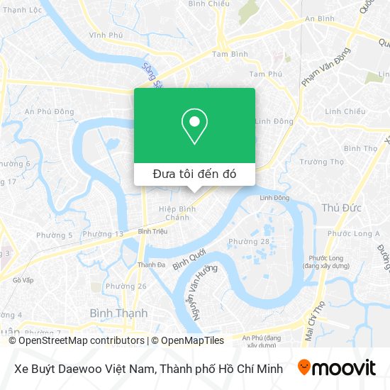 Bản đồ Xe Buýt Daewoo Việt Nam