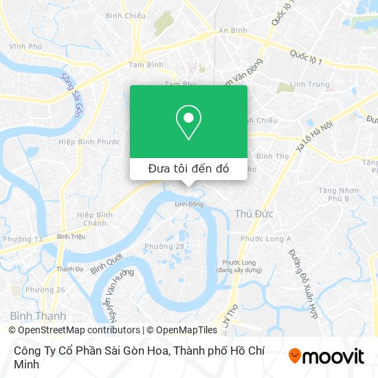 Bản đồ Công Ty Cổ Phần Sài Gòn Hoa