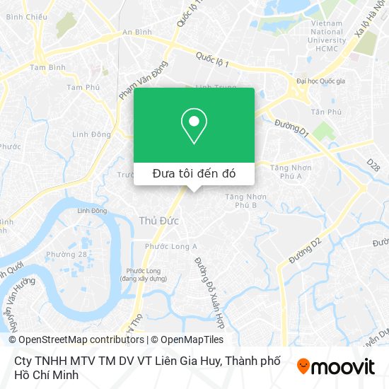 Bản đồ Cty TNHH MTV TM DV VT Liên Gia Huy