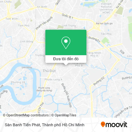Bản đồ Sân Banh Tiến Phát