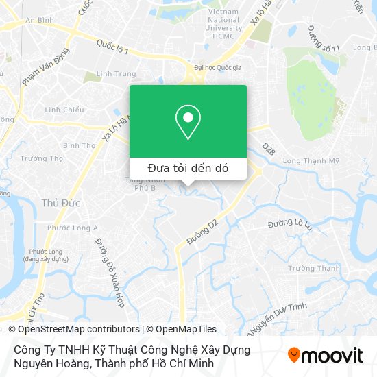 Bản đồ Công Ty TNHH Kỹ Thuật Công Nghệ Xây Dựng Nguyên Hoàng