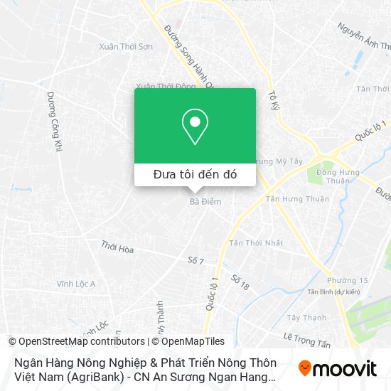 Bản đồ Ngân Hàng Nông Nghiệp & Phát Triển Nông Thôn Việt Nam (AgriBank) - CN An Sương Ngan Hang Nong Nghie