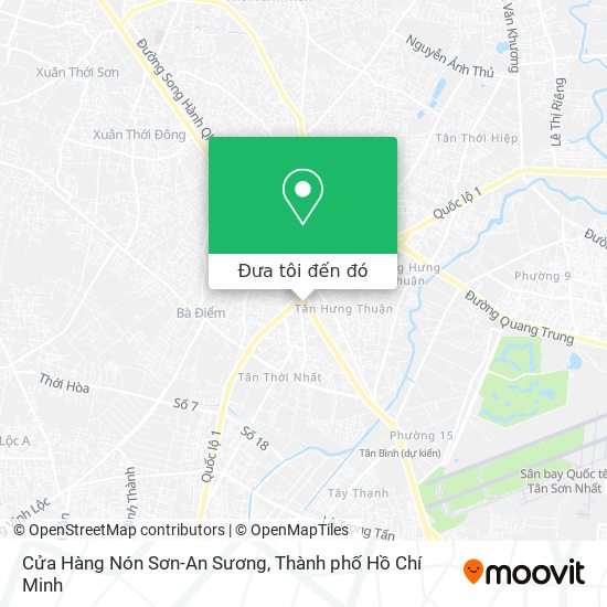 Bản đồ Cửa Hàng Nón Sơn-An Sương