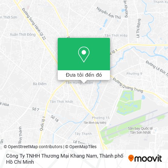 Bản đồ Công Ty TNHH Thương Mại Khang Nam