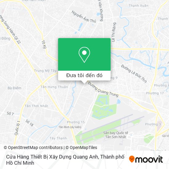 Bản đồ Cửa Hàng Thiết Bị Xây Dựng Quang Anh