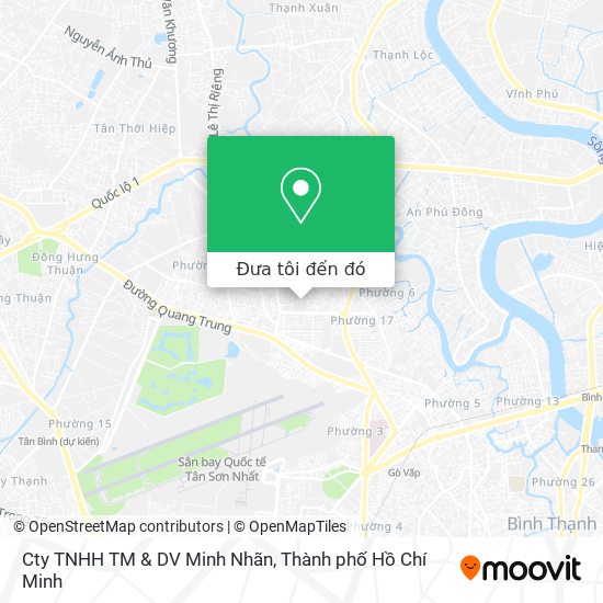 Bản đồ Cty TNHH TM & DV Minh Nhãn