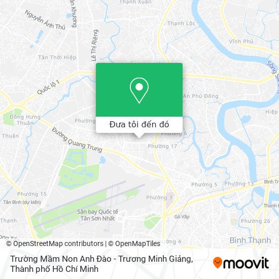 Bản đồ Trường Mầm Non Anh Đào - Trương Minh Giảng