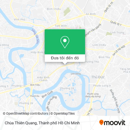 Bản đồ Chùa Thiên Quang