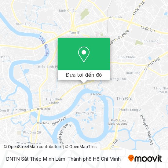 Bản đồ DNTN Sắt Thép Minh Lâm