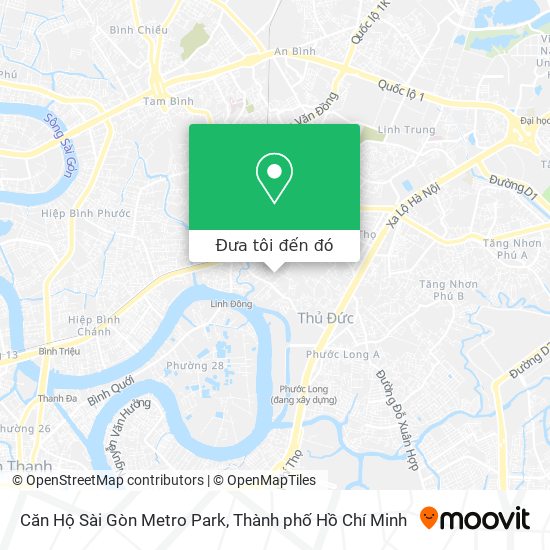 Bản đồ Căn Hộ Sài Gòn Metro Park