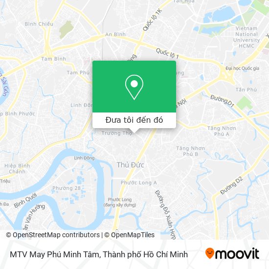 Bản đồ MTV May Phú Minh Tâm