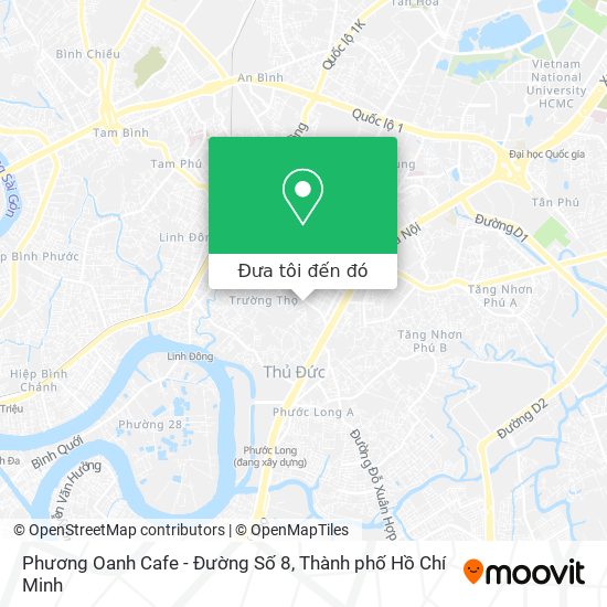 Bản đồ Phương Oanh Cafe - Đường Số 8