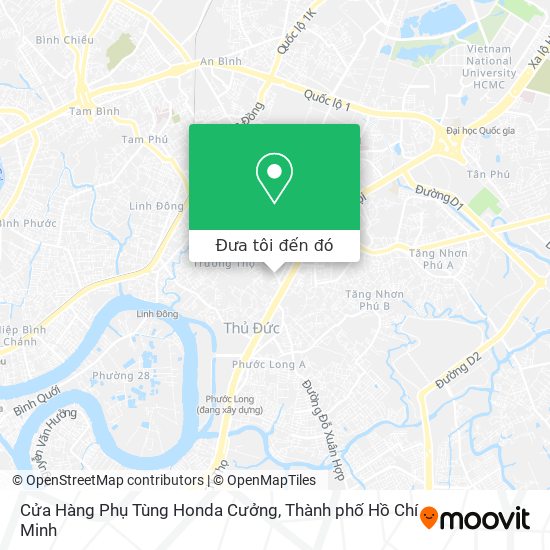 Bản đồ Cửa Hàng Phụ Tùng Honda Cưởng