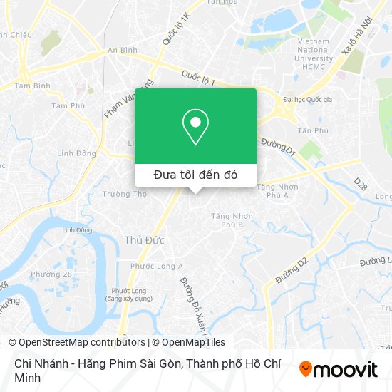 Bản đồ Chi Nhánh - Hãng Phim Sài Gòn