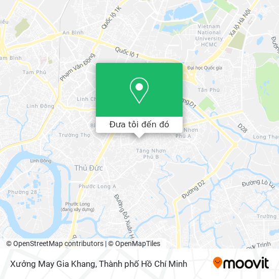 Bản đồ Xưởng May Gia Khang